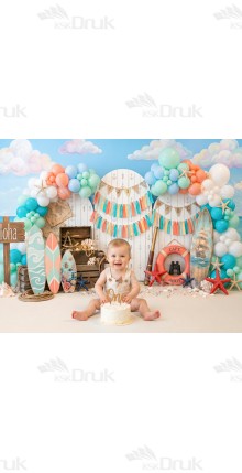 Tło fotograficzne „Tropikalna przygoda – morski klimat Aloha” | UB_869